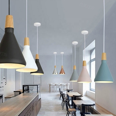 Interior decoration restaurant chandelier Nordic style cafe bar colorful metal Chandelier