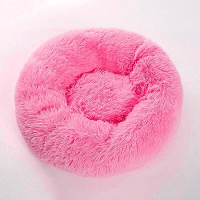 Custom Color Autumn Winter Thickened Plush Donut Pet Bed Cushion For Cat Rest