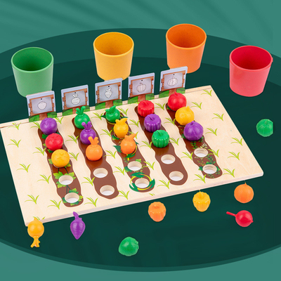 Farm Fruit Vegetable Plantation Early Educational Toy Color Classification Cup