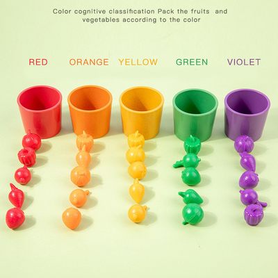 Farm Fruit Vegetable Plantation Early Educational Toy Color Classification Cup