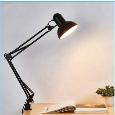 Modern Adjustable Long Arm Table Reading Led Lamp With Clip Nail Salon Desk