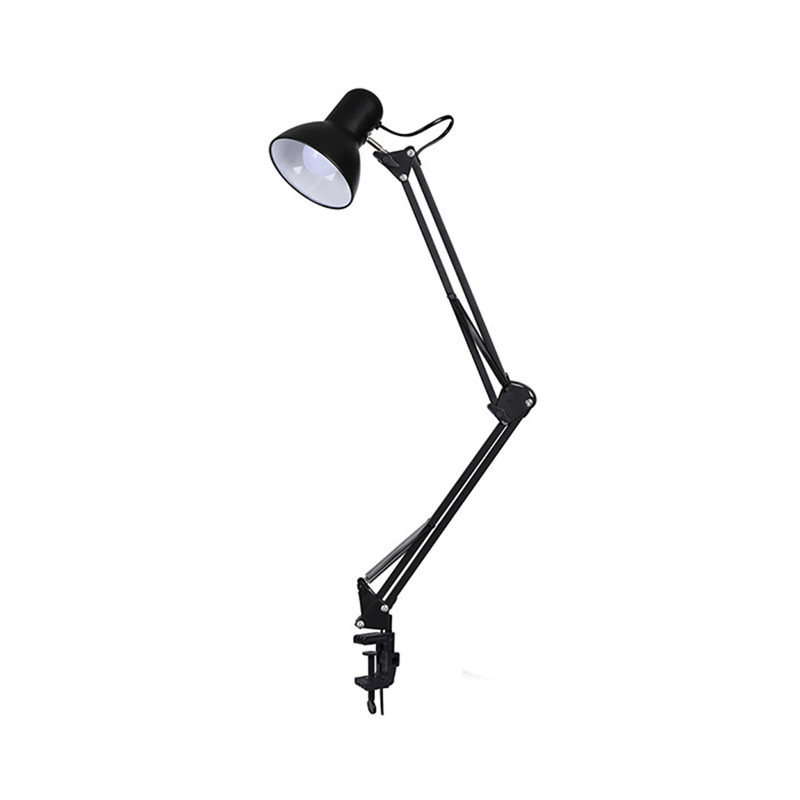 Modern Adjustable Long Arm Table Reading Led Lamp With Clip Nail Salon Desk